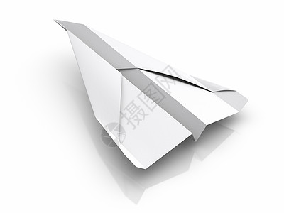 飞机折纸创造力飞行白色对象玩具模型乐趣折叠图片