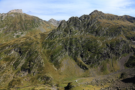 比利牛斯山脉链比利牛斯山脉的景观背景