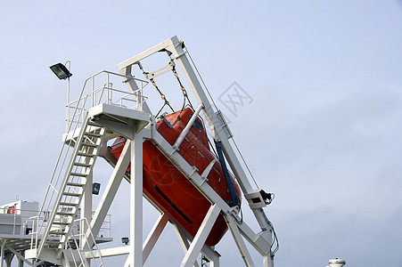 救生艇帮助运输巡航救援安全胶囊白色弹射充气情况图片