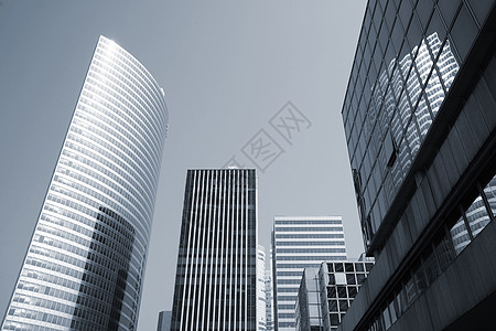 国防防御天空蓝色建筑物商业总部城市反思高楼玻璃图片