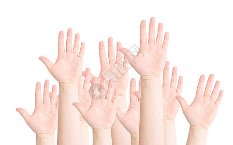举手手臂手势团体棕榈帮助手指力量解决方案合伙天空图片