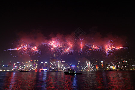 2011年中国新年一季香港烟花办公室火花节日农历假期星星焰火庆典纪念日快乐图片