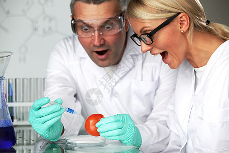 番茄DNA老师显微镜知识工人成人药品测试化学生物研究员学习高清图片素材