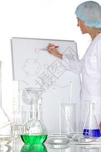 化学实验女性科学测试液体工人药品教育医生玻璃化学品图片