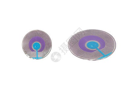 RFID 标签射频小偷频率后勤筹码电路天线标记鉴别监视背景图片