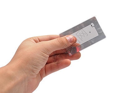 RFID 标记筹码鉴别收音机电子产品安全产品小偷手指后勤电路背景图片
