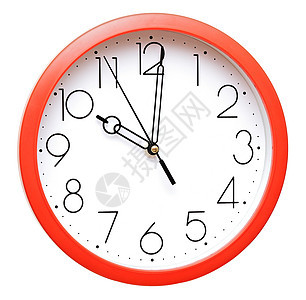 红色时钟指针测量工作时间黄金小时手表数字圆圈商业图片