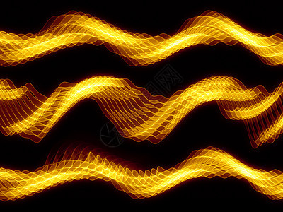 金色标志波音乐墙纸黄色示波器流动技术正弦波溪流橙子海浪背景图片