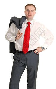 穿衬衫的男人领带人士衣服商业白色金融工作室工作套装商务图片
