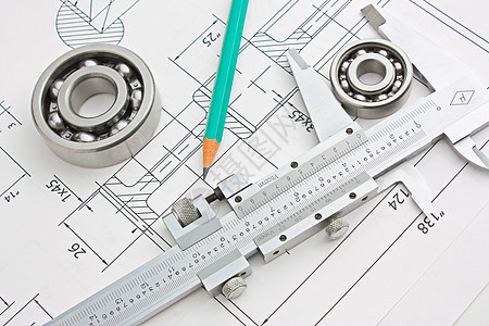 工具 工具和机制的详细详细信息统治者工程枕头机械塞子正方形图纸齿轮乐器卡尺背景图片