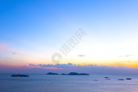 夏季在香港海岸的日落假期地平线季节墙纸支撑蓝色场景海洋海浪阳光图片