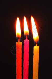 蜡烛火焰庆典橙子黄色粉色生日背景图片