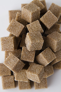 棕色糖食物糖尿病白色甘蔗水晶正方形立方体图片