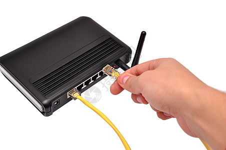 无线路由器技术速度服务器金属上网通讯天线电缆互联网用户线图片