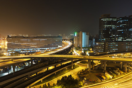 香港市风景 市区的交通图片