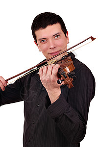 青年男子拉小提琴图片