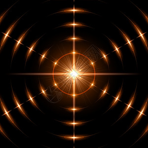 光闪光星星辐射辉光朗讯羽毛中心艺术圆圈橙子插图图片