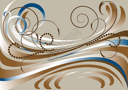 棕色条纹的班纳时尚互联网曲线水平蓝色白色涟漪横幅运动珠子图片