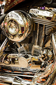 摩托车发动机摩托合金力量管道机器运动圆柱技术车辆运输图片
