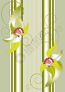 带花朵和柱子的横幅装饰框架装饰品尺寸曲线边框艺术帆布问候语风格图片