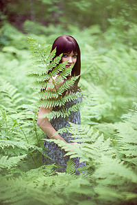 森林干燥荒野假期害羞叶子树叶性格美丽国家若虫女性图片