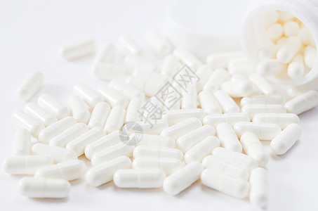白色药丸胶囊剂量药物药品治疗治愈饮食瓶子制药医疗图片