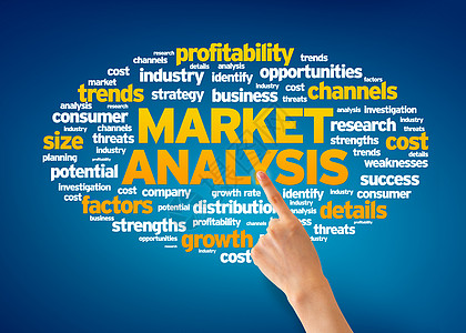 市场分析背景投资测试频道市场调查蓝色商业金融利润手指图片