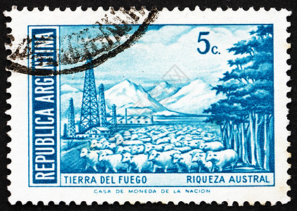 邮票阿根廷 1971 年阿根廷火地岛图片