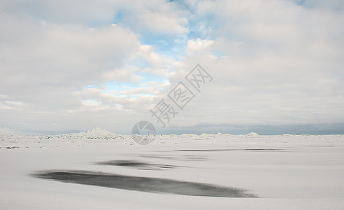 温冬拉多加湖支撑天空气候天气水晶场景美丽蓝色风景地平线图片