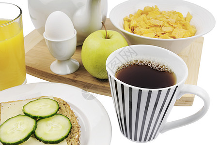 早餐橙汁工作维生素盘子化合物薄片设备营养餐厅碳水图片