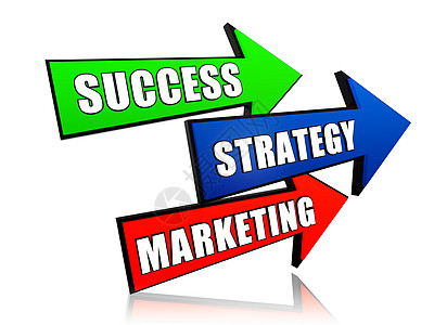 成功 战略和箭头的销售图片
