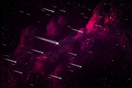 猎户座的气象淋浴插图教育火球气氛星星流星雨彗星星系烧伤危险背景图片