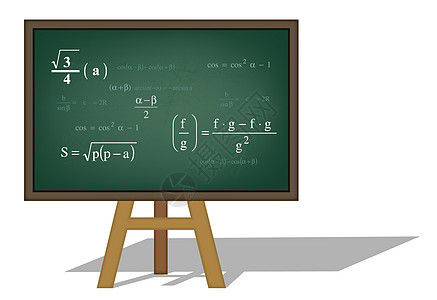 数学背景解决方案学校乘法公式粉笔手稿教育黑板涂鸦计算图片