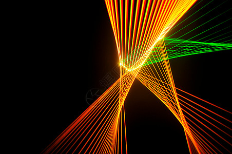 激光背景黄色音乐会技术活力红色光束科幻力量绿色全息背景图片