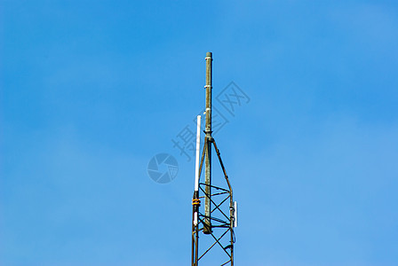 电信通信天线塔杆架上微波技术商业电话广播辐射中继器移动天空发射机图片