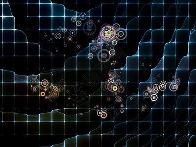 网格安排墙纸海浪矩形黑色作品几何学粒子科学圆圈坐标背景图片