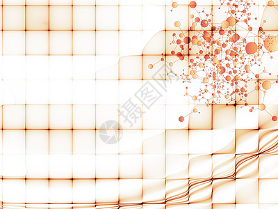 网格抽象棕色原子物理坐标曲线化学教育作品技术海浪图片