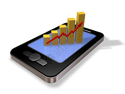 在线商业成功生长手机屏幕数据电话电脑图表市场进步经济图片