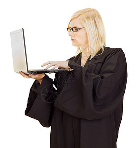 从事计算机工作的律师法官领带学习电脑法律职业女士套装顾问系统图片