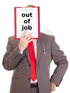 有剪贴板的商务人士 失业领带人员银行商务职业项目工作理财顾问员工图片