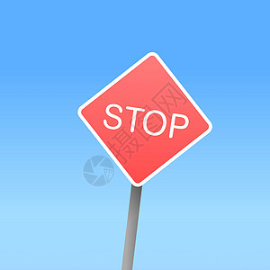 停止运输天空红色警告信号边界安全蓝色交通旅行图片