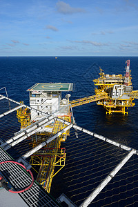 近海石油钻井平台技术钻机海浪钻头停车场天空工业燃料气体海洋图片