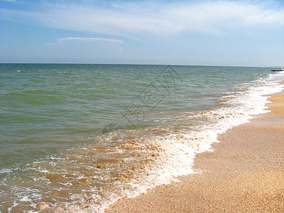 海洋和海岸全景天堂天空痕迹太阳风暴冲浪洗澡泡沫卵石女孩图片