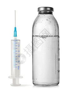 医药瓶和注射器图片