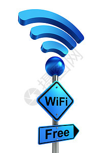 Wififi 蓝色路标图片