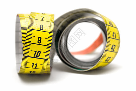 测量螺旋仪表缝纫饮食损失白色院子套装尺寸工具背景图片