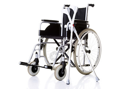 无效的椅子 轮椅和拐杖图片