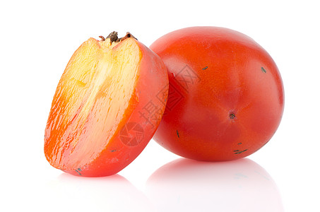 提取整边西蒙小吃热带水果植物甜点橙子柿子营养饮食图片