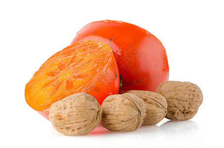 和坚果水果甜点热带植物橙子饮食小吃营养柿子图片