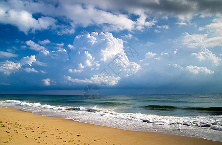 海滩沙滩海洋风景蓝色旅行天堂海岸阳光海浪季节放松图片